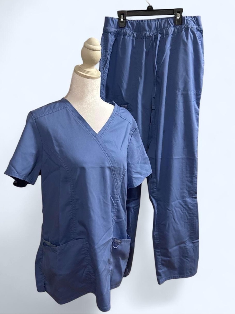 Cherokee Light Blue Medical Scrub Set - Top & Pants